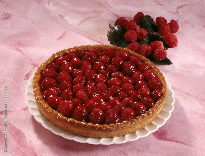 Tarte aux framboises - photo r&eacute;f&eacute;rence DE39.jpg