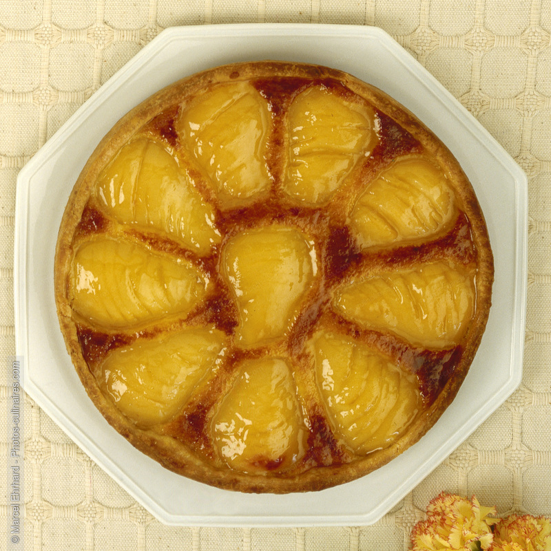 Tarte aux poires - photo r&eacute;f&eacute;rence DE405.jpg