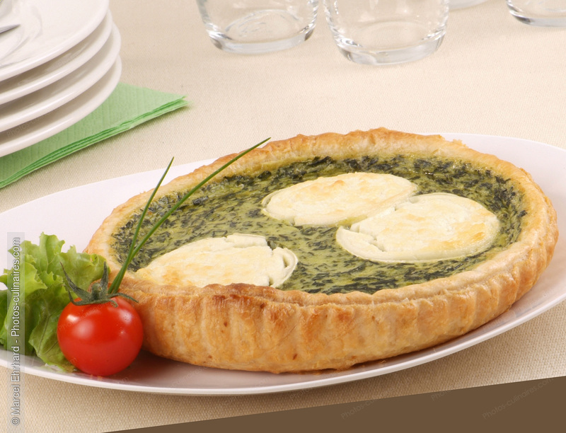 Tarte ch&egrave;vre &eacute;pinard - photo r&eacute;f&eacute;rence TT169N.jpg