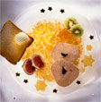 Tranches de foie gras aux fruits