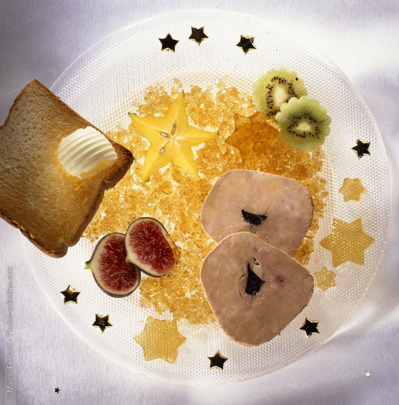 Tranches de foie gras aux fruits - photo référence FG119.jpg
