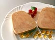 Tranches de foie gras  sur assiette