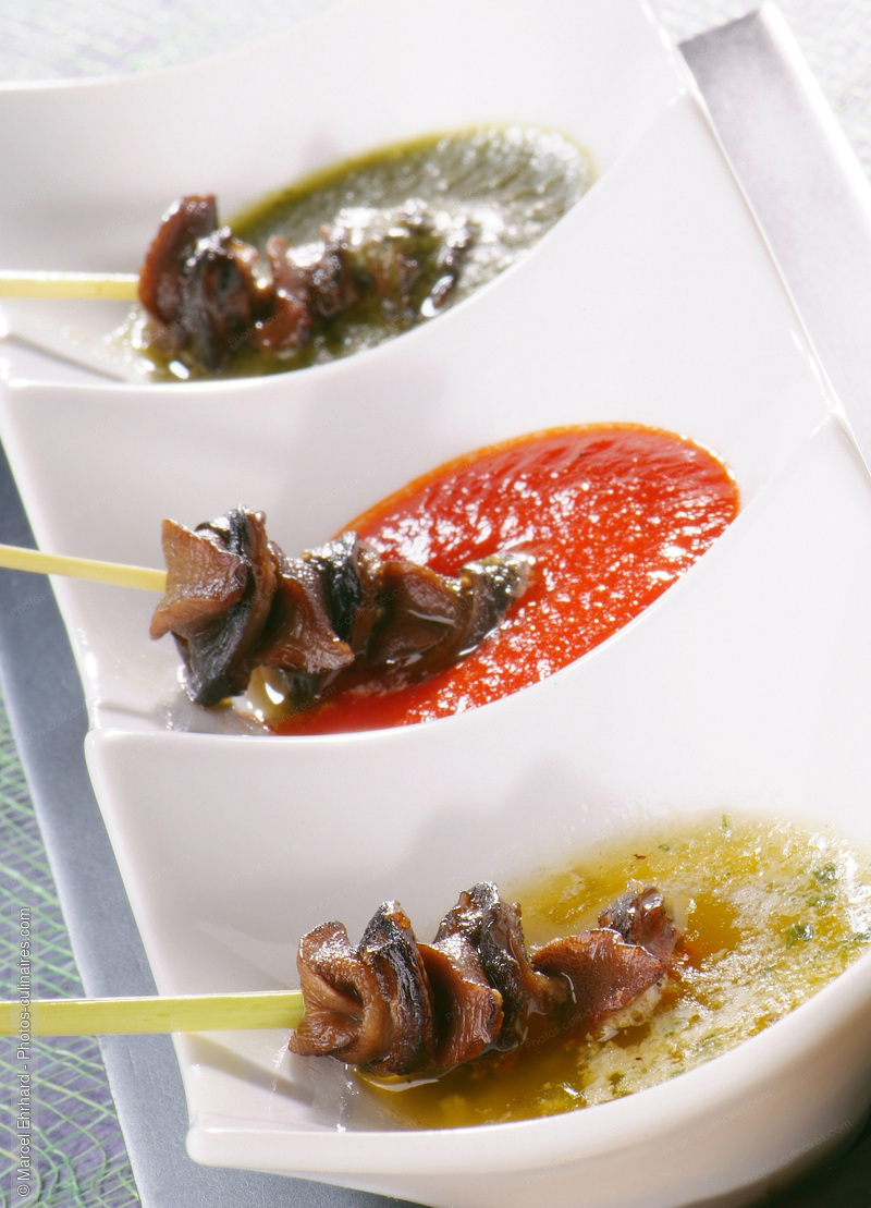 Trilogie d'escargots en sauce - photo r&eacute;f&eacute;rence ES28N.jpg