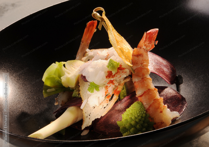 Wok de crevettes et de riz - photo r&eacute;f&eacute;rence PO440N.jpg